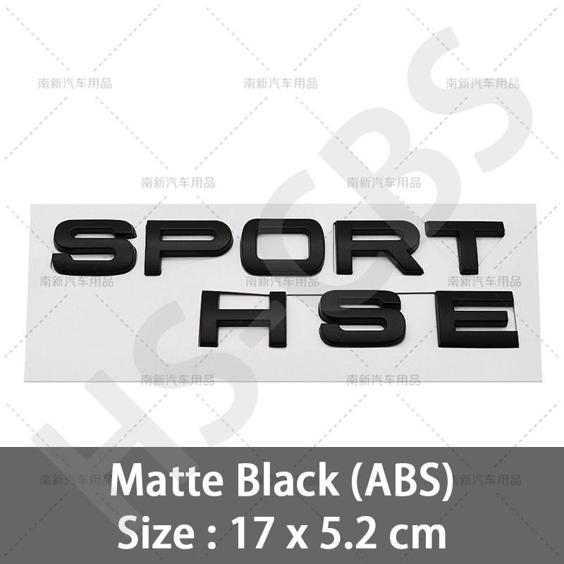 1Pcs 3D ABS Sport HSE Emblem Sport Letters Car Rear Trunk Badge HSE Tailgte Logo Decorative Sticker Car Styling Accessories