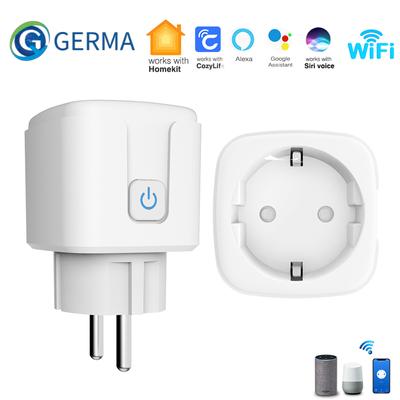 Germa Wifi Eu Smart Steckdose Adapter 16a Drahtlose Fernbedienung Siri Stimme Control Power Steckdose Outlet Timing Apple Homekit Für ios