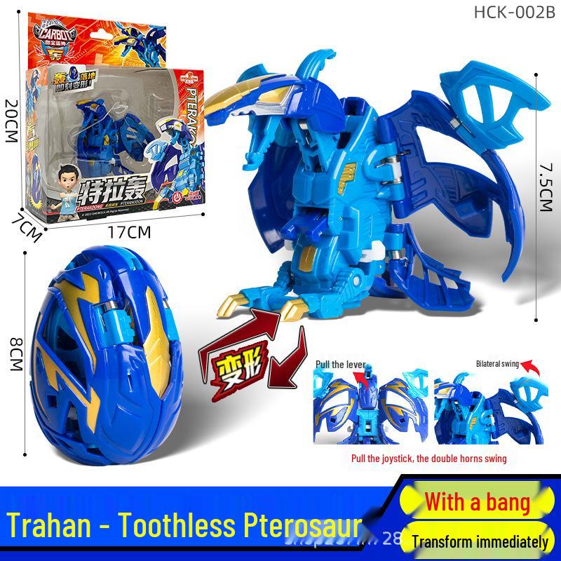 Authentic Korean Kabao Transforming Dinosaur Egg Baki Bom Boy Kids' Gift Toy