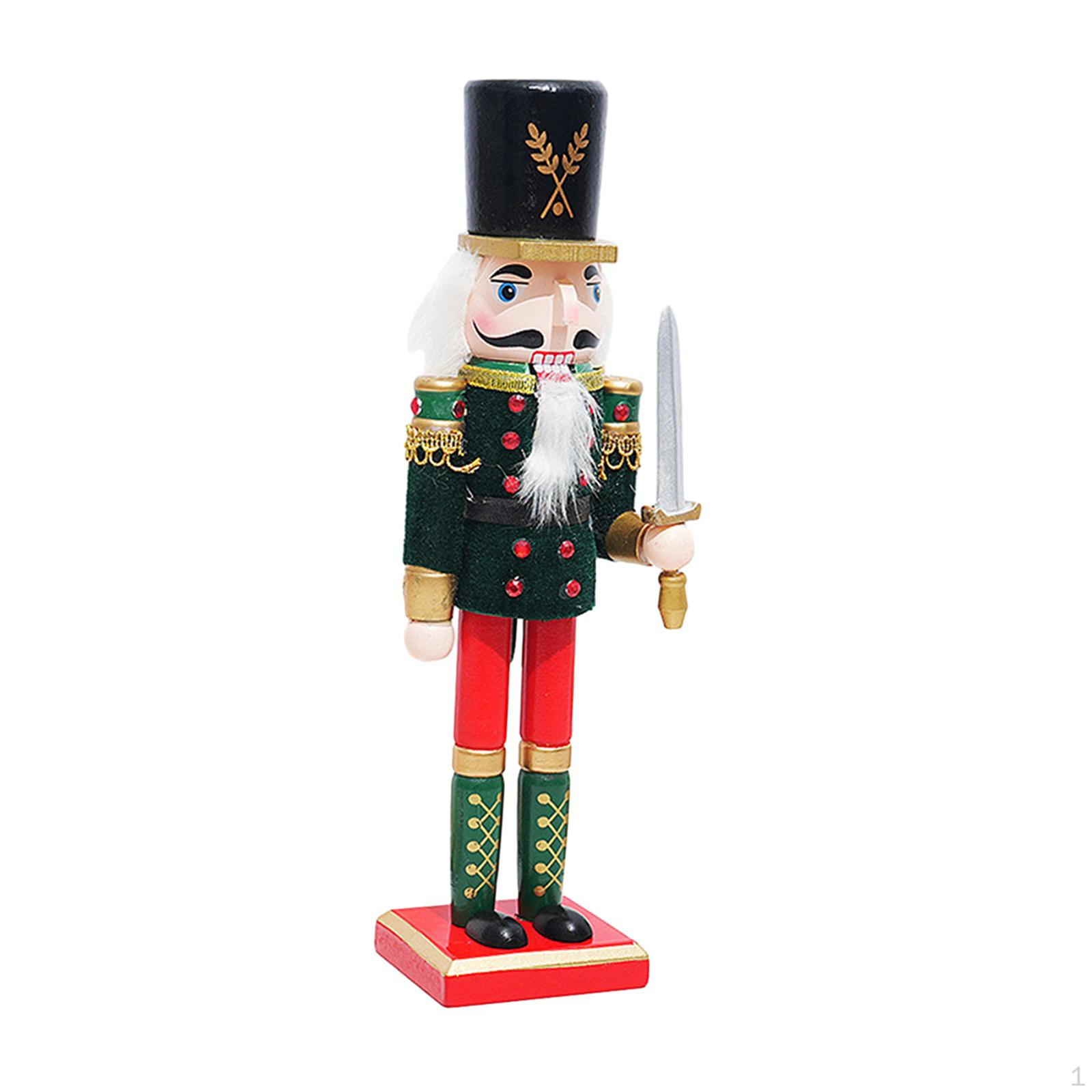 

Рождественский орнамент Щелкунчик Фигурки Декоративная деревянная кукла-марионетка на Рождество зелёный