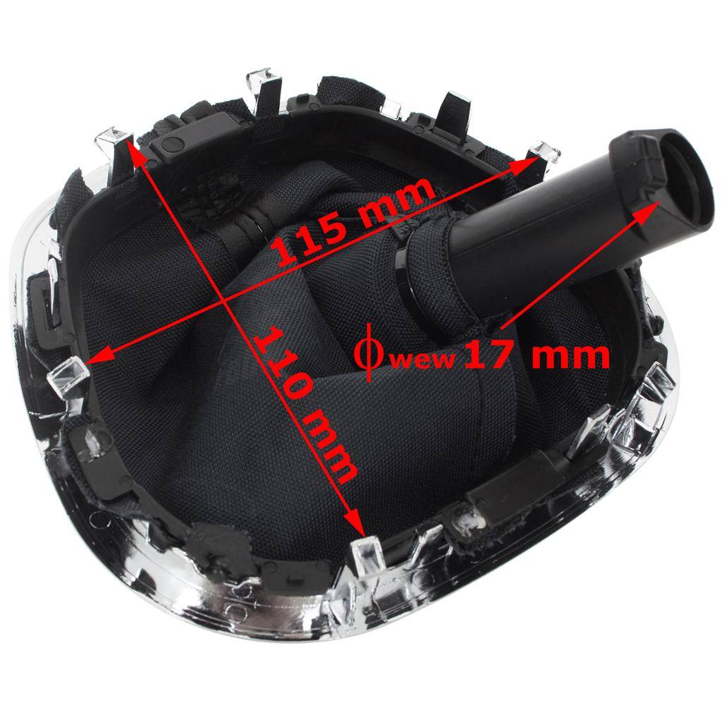 Opel Vivaro B 14-19 mieszek zmiany biegów CZARNY + RAMKA CHROMOWANA