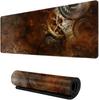 40x90 Steampunk Retro Large Mouse Pad Non-slip Wear-resistant Rubber Bottom with Stitched Edge Keyboard Mat Suitable for Office