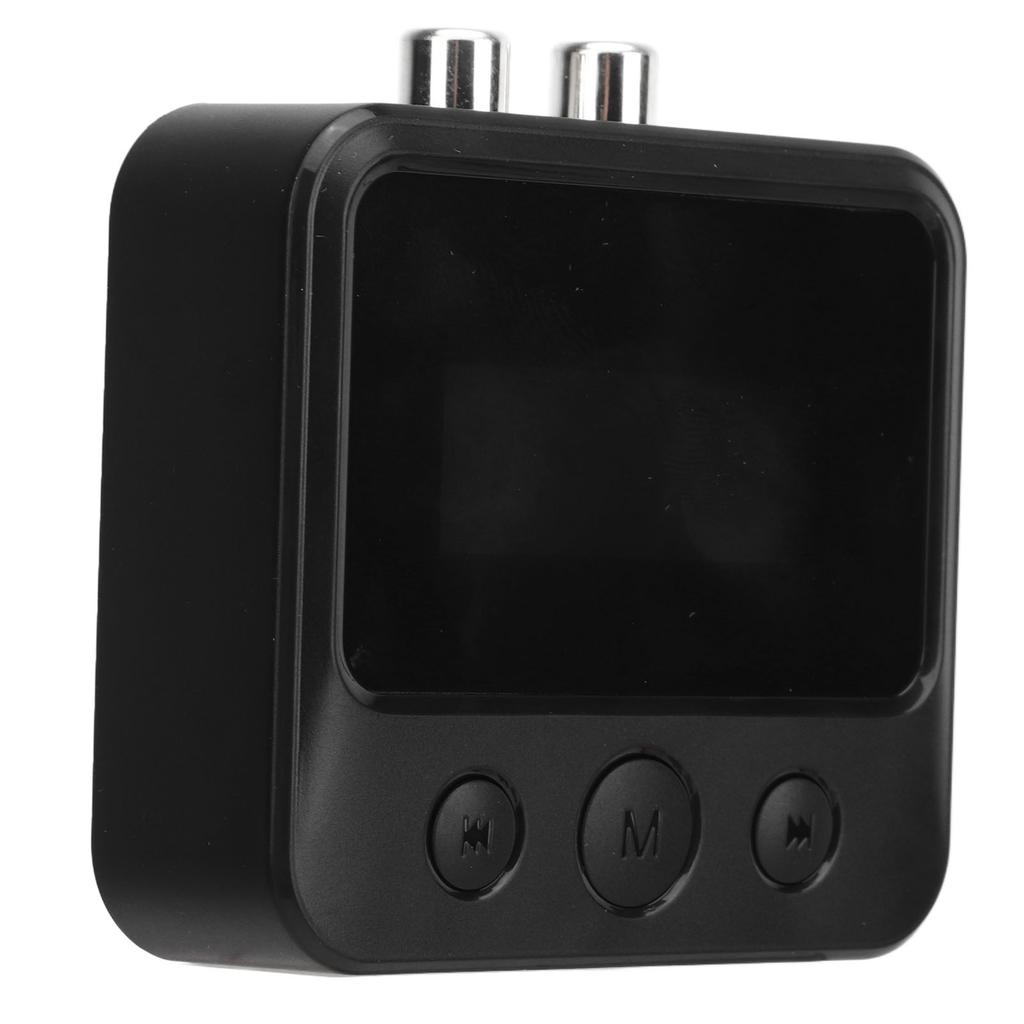 Bluetooth5.0 Receiver Transmitter 3.5MM Clear Screen Wireless Stereo Adapter for Headphones Speakers