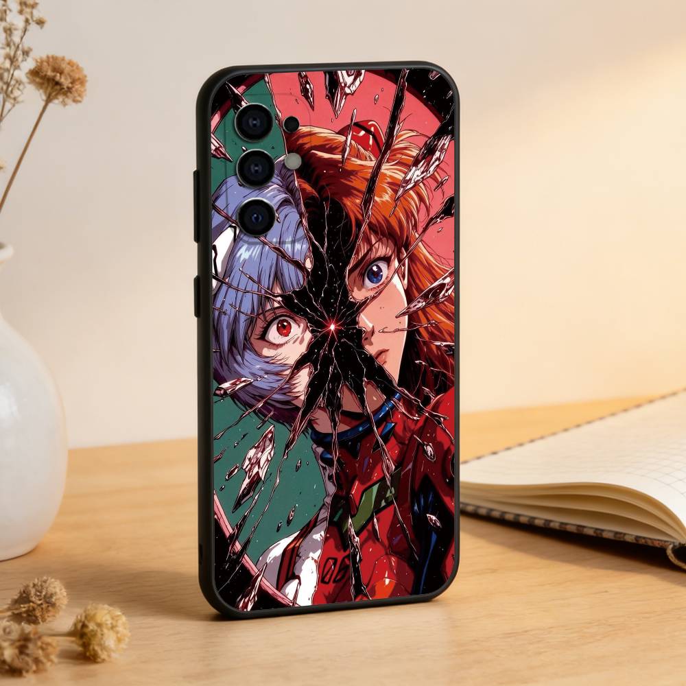 Neon Genesis Evangelion Phone Case For Samsung S25,S24,S21,S22,S23,S30,Ultra,S20,Plus,Fe,Soft Silicone Black Cover