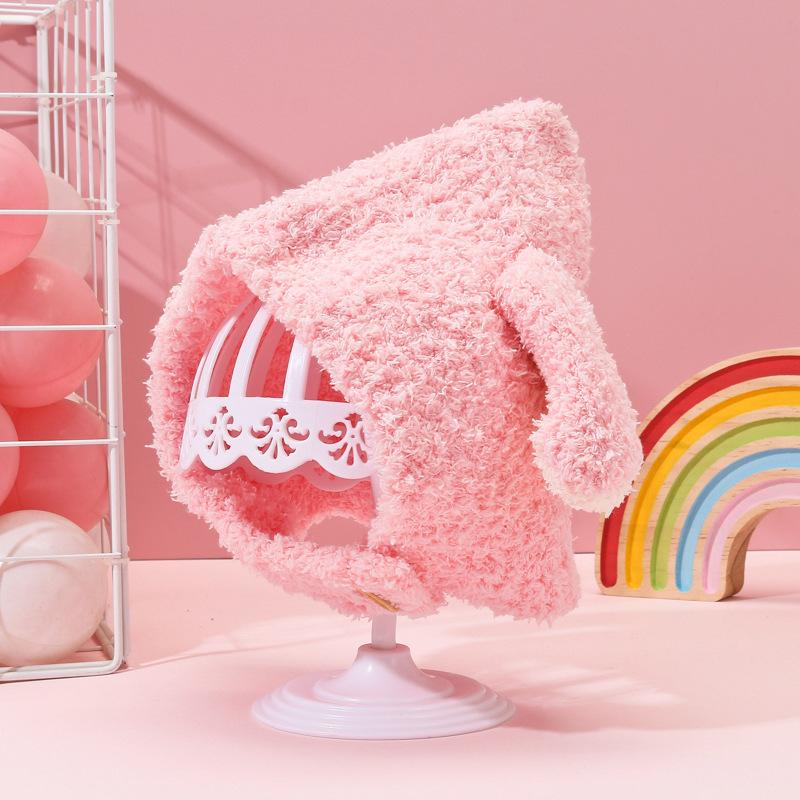 Baby Hat Winter Velvet Warm Pullover Hat Baby Super Cute Rabbit Ears Ear Hat Children's Plush Knitted Hat