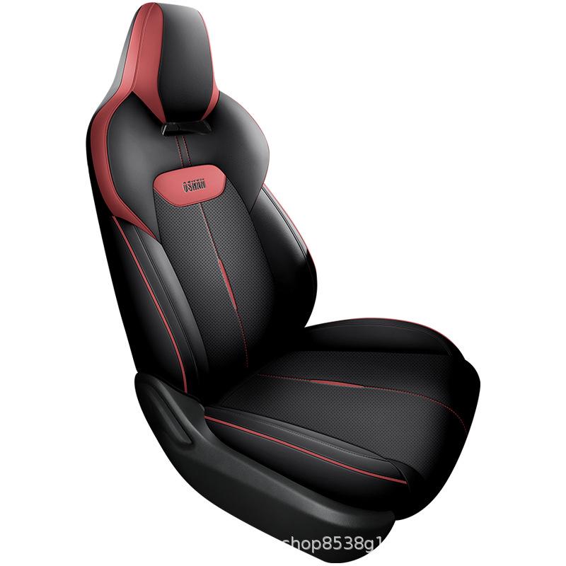 

Чехол на сиденье автомобиля из кожи Oushang X5PLUS — всесезонный, с полным покрытием, устойчивый к грязи, универсальный. Black and Orange [Standard Edition]