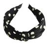 Wide Polk Dots Print Cloth Knotted Hairbands for Women Girls Casual Shopping Party Headbands Fashion Female Head Wears