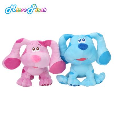 18cm Blue's Clues & You! Plüschtier mit Sitzsack, blau-rosa Hund, weiches Stofftier, niedliches Weihnachtsplüschtier, Geschenkidee für Kinder