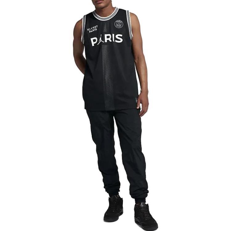 Φανέλα Air Jordan x PSG Ici Cest Paris 'Μαύρο' Ανδρική BQ4207-010