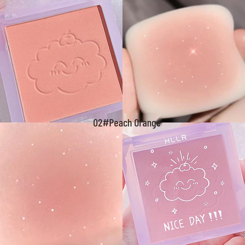 

Helen Liren Peach Milk Tea Blush - Matte Soft Mist for Daily Nude Contouring Makeup.