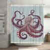 Octopus-themed Shower CurtainSoft Fabric with Waterproof Design for Bathroom Decoration Available in Multiple Sizes