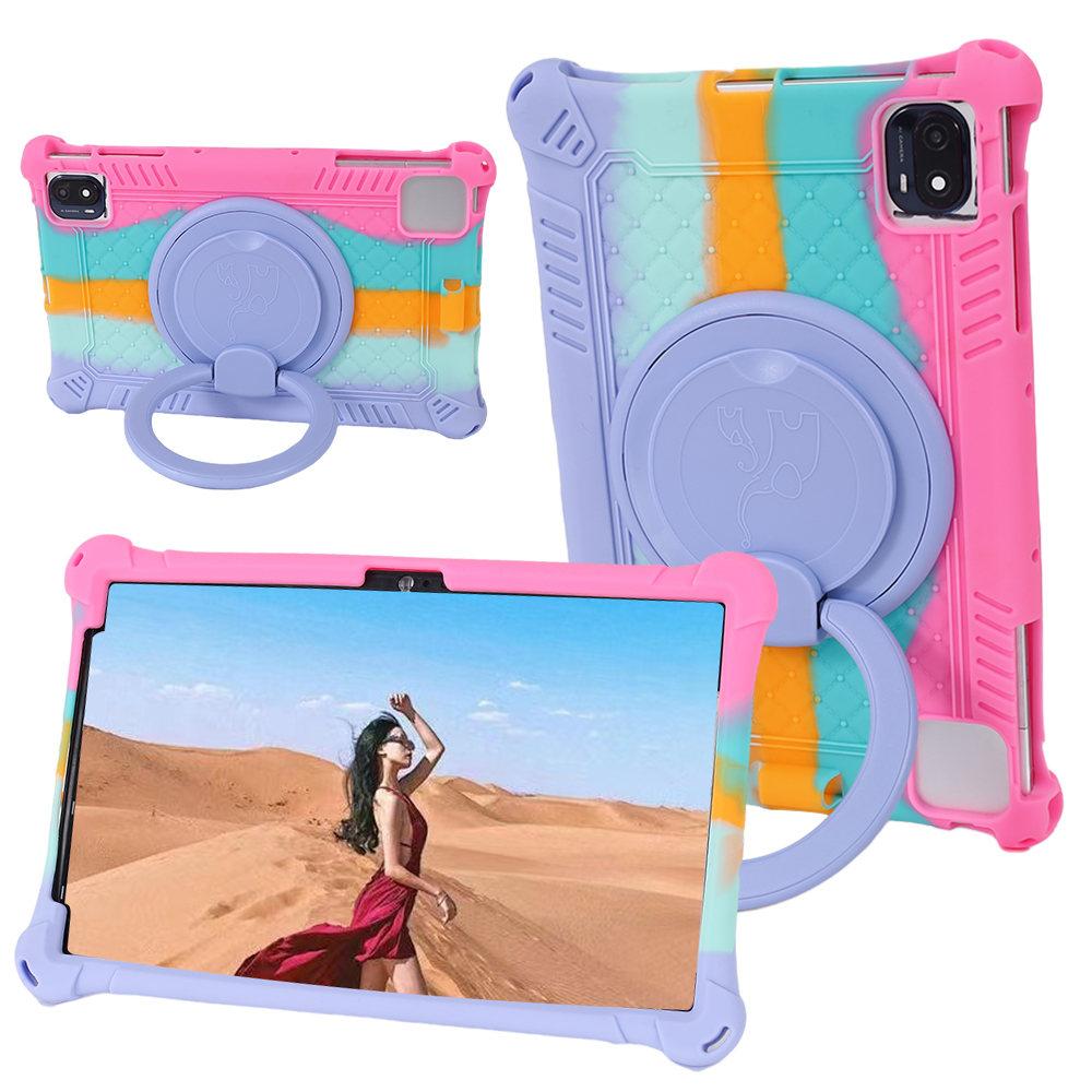 360 Rotating Soft Silicone Kids Safe Case For OPPO Pad Air 10.36inch Handle Kickstand Protective Tablet Cover