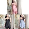 Ladies Silk Sleepwear Set With Vneck Sleeveless Pajamas And Shorts For Home And Lounge