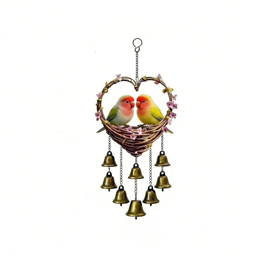 Goose Wind Chime with Bells Eagle Decorative Chain Garden Decoration Bird Hanging Pendant Home