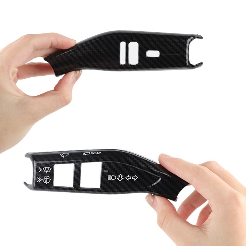Switch Control Cover Carbon Fiaber Wiper Switch Trim Easy Installation Scratch Resistant Interior Customization