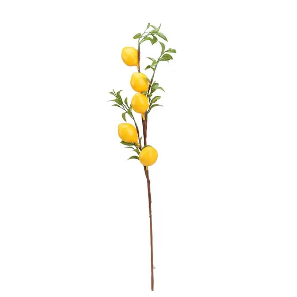 Green Plants Artificial Lemon Branch Plastic Fake Plants  Restaurant Hotel Decoration