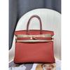 Ostrich Pattern First Layer Cowhide 30CM Platinum Bag High Quality (J15-30BK)