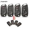 Jingyuqin 2/3/4/5BTN Replacement Modified Flip Folding Remote Car Key Shell Case For Chevrolet Lova Aveo Cruze Camaro Malibu