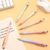 10PCS Retractable Metal Ballpoint Pen 2 In 1 Touch Screen Stylus Black Ink Pens for School Office Stationery Writing Supplies