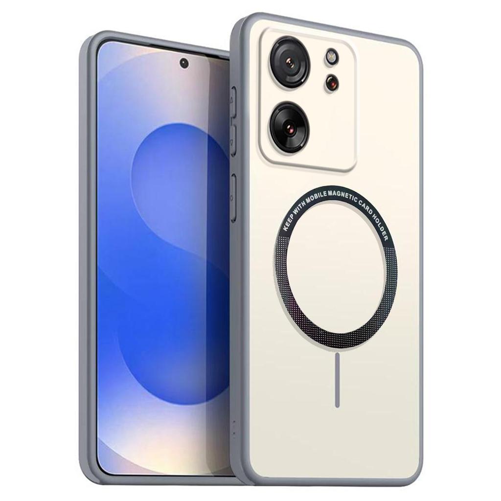 Frosted Semi Clear Magnetic Phone Case for Xiaomi 13T Pro,13T Soft TPU Cover