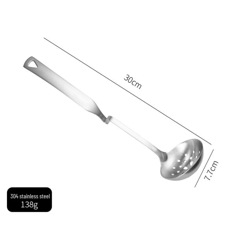 ZISIZ 304 Stainless Steel Hanging Soup Ladle (Pack of 10)