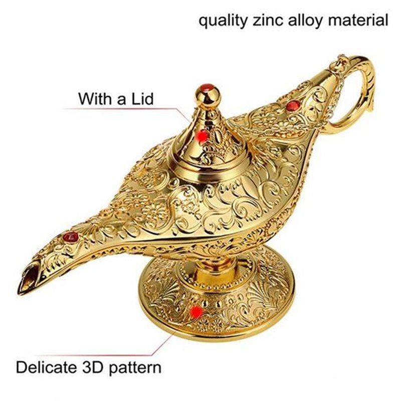 CYCLI-Stor Europeisk Aladdin-lampa Infällbar Retro Heminredning Metallhantverk Jubileumspresent