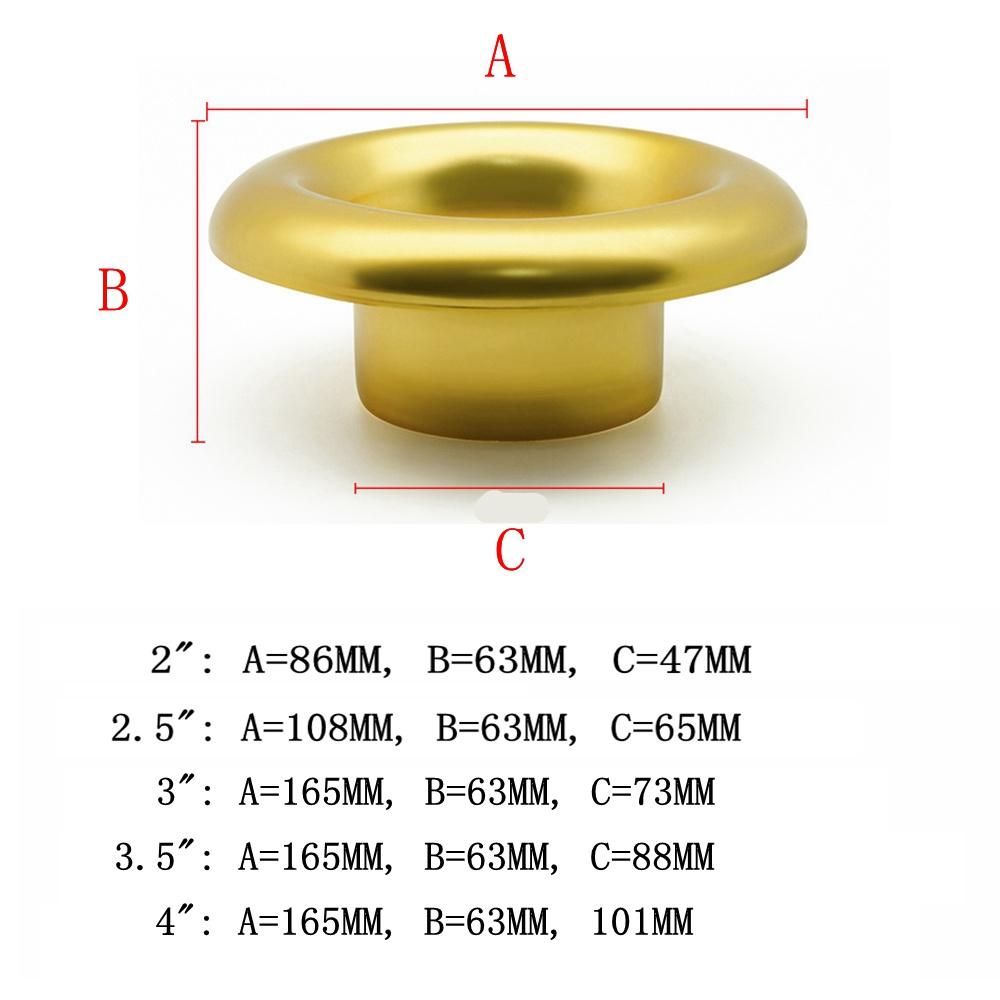 4" Inlet Car Bellmouth Velocity Stack Adapter Air Intake Turbo Horn Cover Black