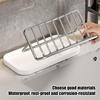 Robust Stainless Steel Soap Tray with Drainage Solution for Kitchen and Bathroom