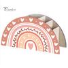 Back to School Stationery Supplies Wooden Rainbow Pencil Holder, Cute Desk Organizer, Office Art Supply Classroom Organizer for Kids, Teacher