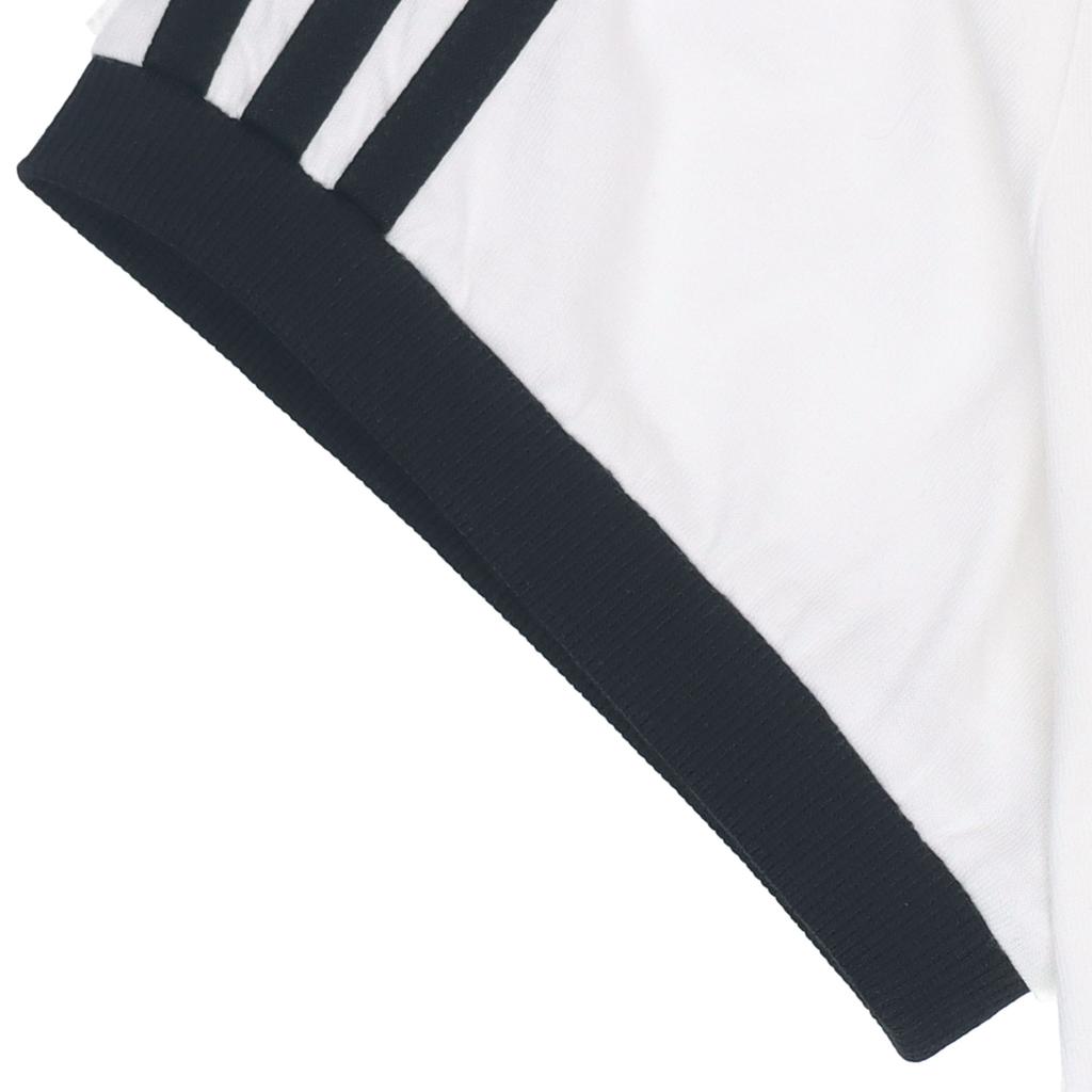 Adidas Originals Trefoil Stripe Crew Neck Sport Tee Women Tops White HK5062