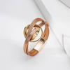 Bohemian Multi-Layer Leather Bracelet with Magnetic Buckle - Fashionable New Color Design