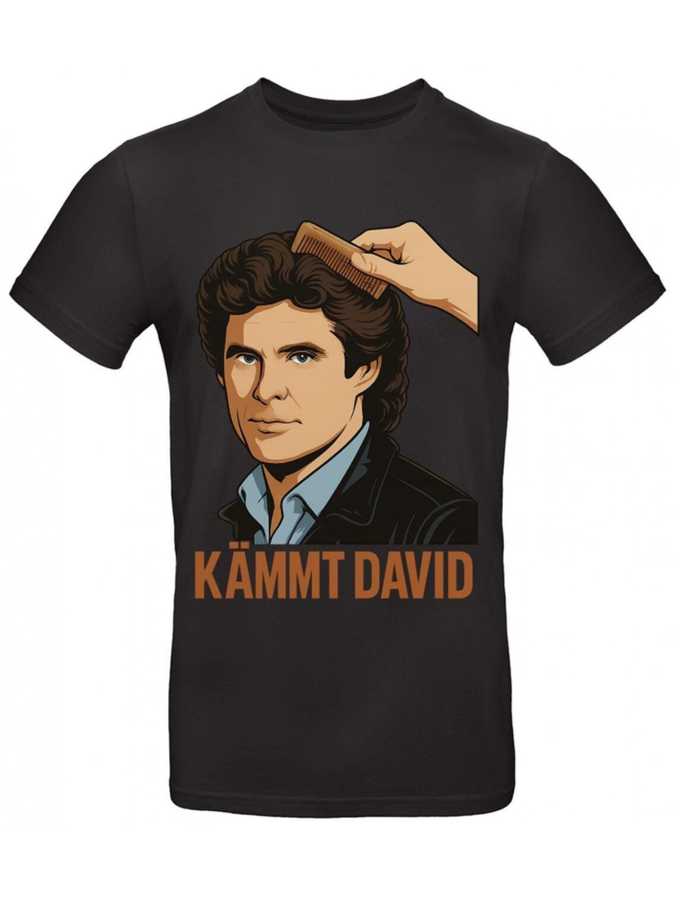 David Badge Fun T-Shirt - KAMMT DAVID Design XXXL