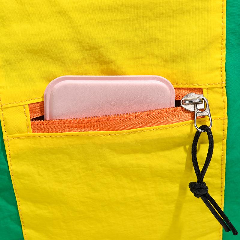 Lightweight Nylon Backpack for Women Men Casual Colorblock School Bag Outdoor Travel Pack