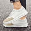 Fashion New Brand Mesh Cloth Flats Leather Casual Jogging Shoes All-match Men's Walking Footwear Men's Breathable Business Skate Shoes