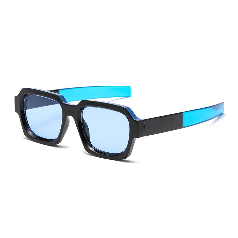 Classic Colorful Square Sunglasses  Fashion Retro Trend Street Shooting Versatile Accessories Party Hip Hop Glasses Female