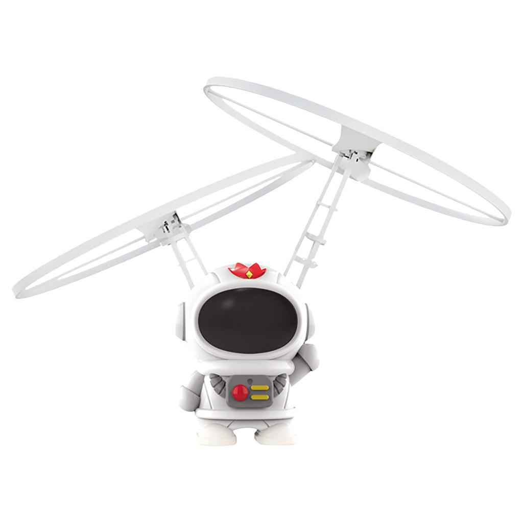 Flying Robot Astronaut Toy Aircraft High-Tech Hand-Controlled Drone Interactive Dual Wings with Lights Outdoor GiftS for Kids designed for children's