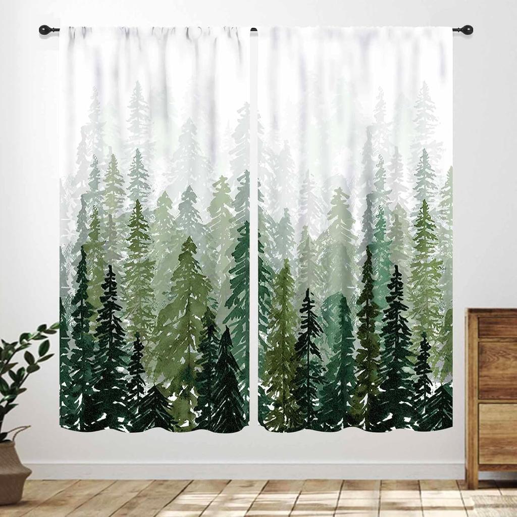 Butterfly Curtains Girls Room Rainbow Pink Purple Galaxy Star Princess Kids Drapes Treatments Living Rooms Curtain Polyester Perfect For