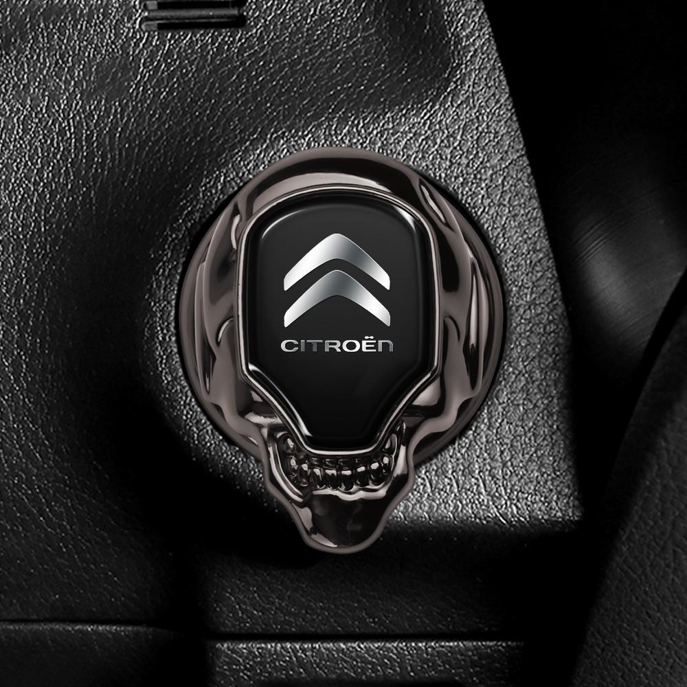 VYTR5 Car Engine Start Button Cover Ring Interior Accessories For Citroen Aircross C4 C3 C5 C1 C2 Berlingo Celysee Cactus Picasso Saxo