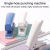 Einlochstanzer 40 Blatt Kapazität Locher Einstellbare Stanzposition für Papierkarten Leder Präzise Ausrichtung Locher für Home Office