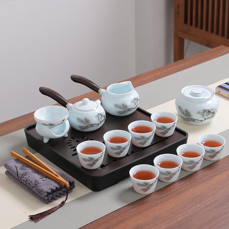 Chaxun Portable Mutton Fat Jade White Porcelain Tea Set