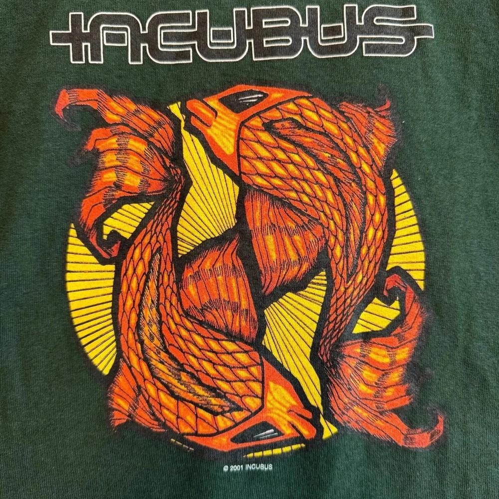 Incubus US Tour 2001 Tour Forest Green Unisex T shirt Basic tee S-5XL Unisex T-Shirt XXXL