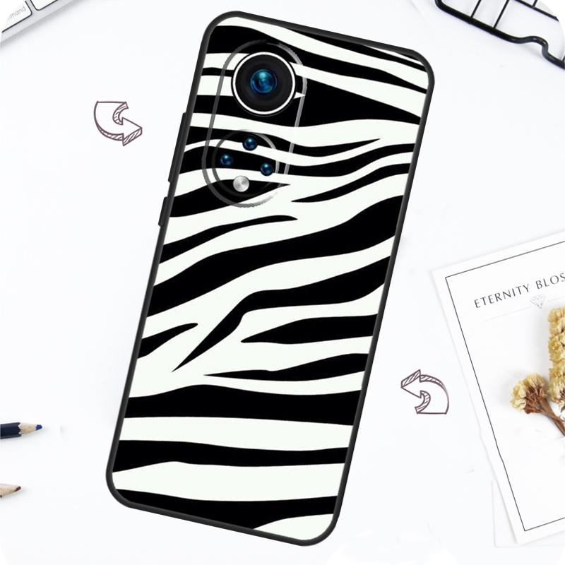 Zebra Skin Print Case For Honor Magic 7 5 6 Pro Honor 200 Pro X9b X9a X8b X8a X8 X9 X9c 50 70 90 Lite Cover