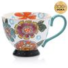 Florist DUKA Flower Mug , -Turquoise, for Coffee and Tea