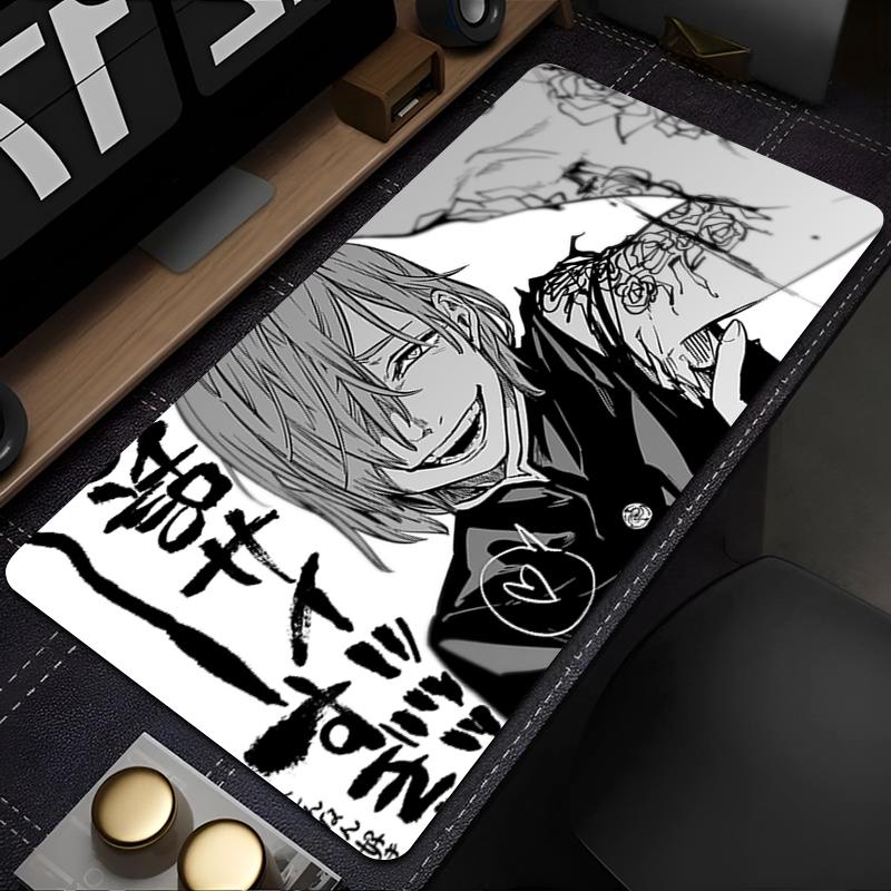 Cartoon Mouse Pad Design NonSlip Desk Mat Gaming Accessories Stitched Edges Jujutsu Kaisen Kugisaki Nobara For Gamer Mousepad