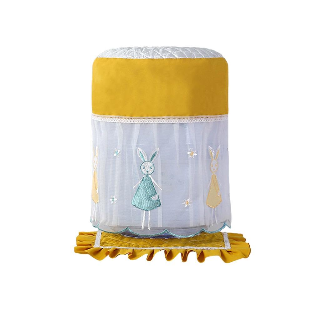 Durable Fabric Lace Mesh Water Dispenser Cover Upper Opening Dustproof Barrel Cover Reusable Water Dispenser Bucket Sleeve