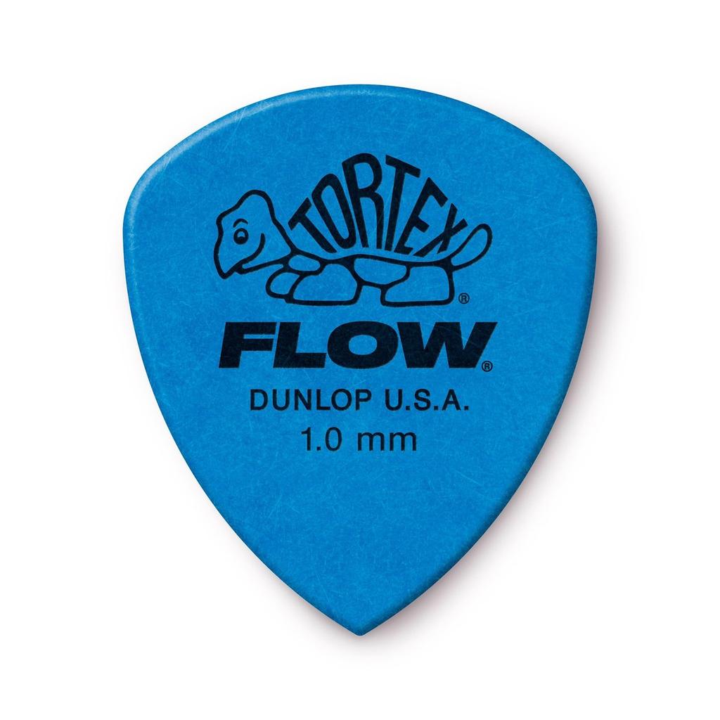 Jim Dunlop 558P100 Tortex Flow 1,0 mm Gitarrenplektren Players Pack 12er-Set