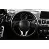 Fit For Mazda 3 Axela 2014-2016 Silver ABS Steering Wheel U Type Cover Trim 1pcs