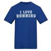 AWD Unisex Adult I Love Running Cotton T-Shirt