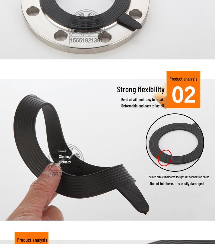 Rubber Flange Gasket Washer Disc Valve Seal Pad