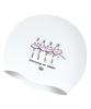 Laelliseupocheu [Pruc909 Wht] Ballerina Silicone Swim Cap White